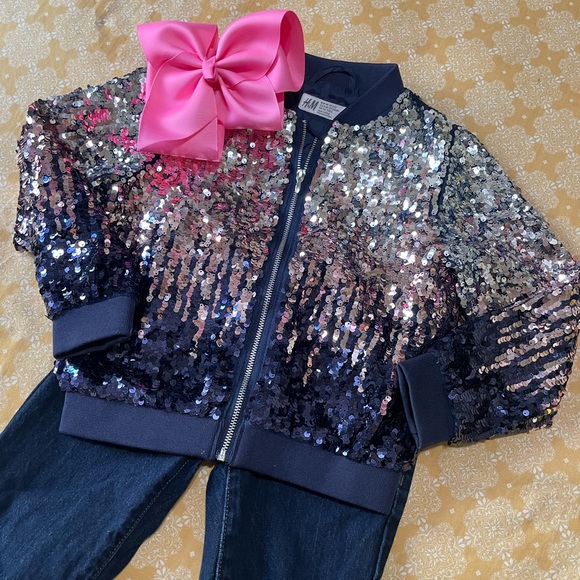 H&M Jackets & Coats Hm Toddler Girl Sequence Jacket Poshmark